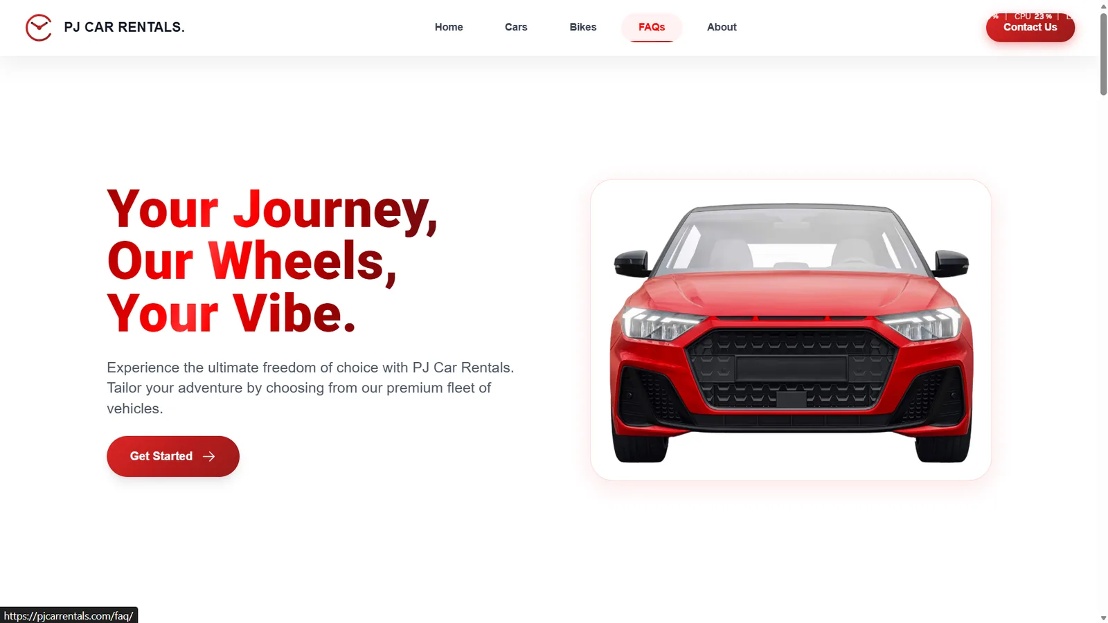 PJ Car Rentals Platform