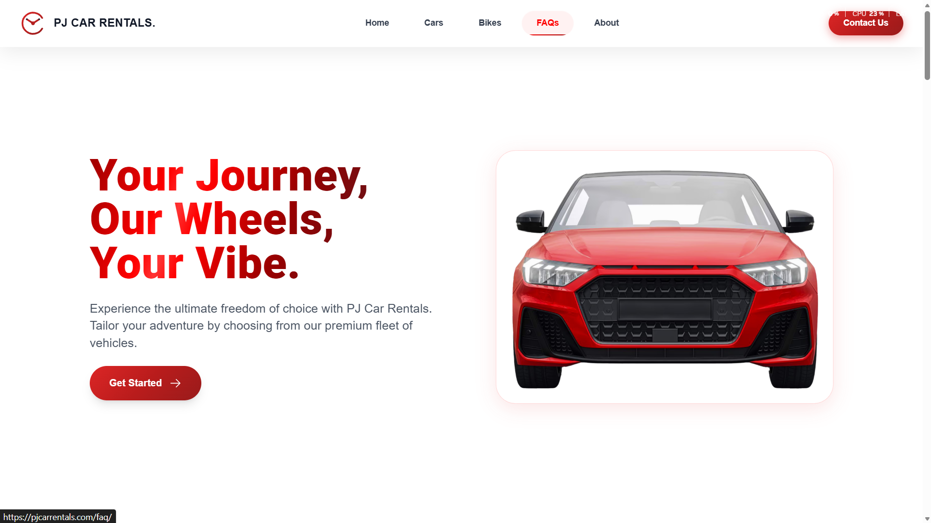 PJ Car Rentals Platform