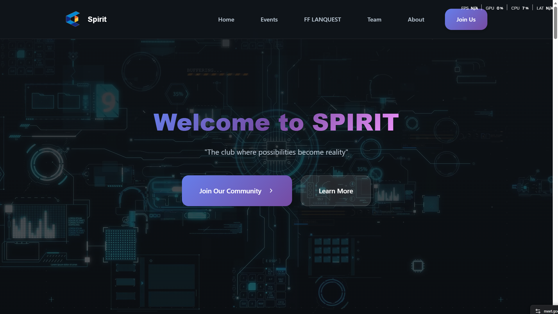 Spirit Organization Website